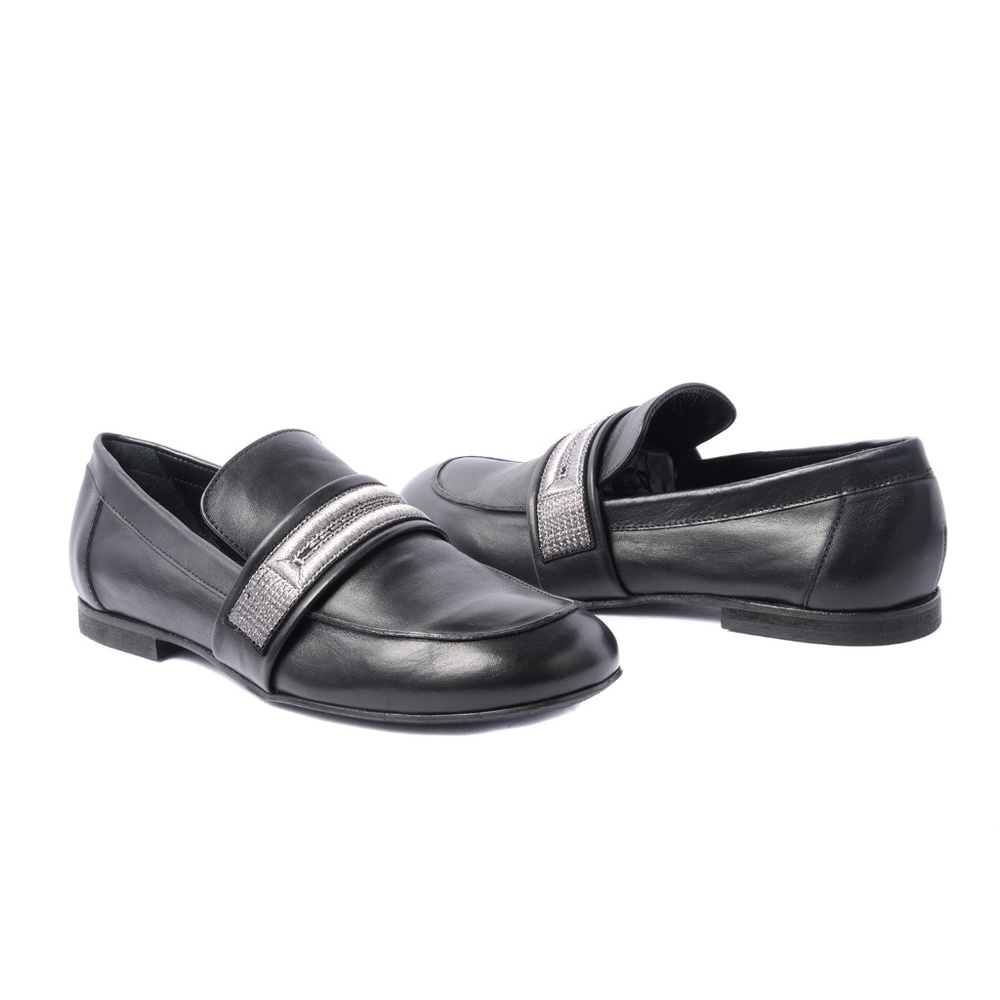 Elena Iachi Moccasin in black Calf leather - Picture 4 of 7